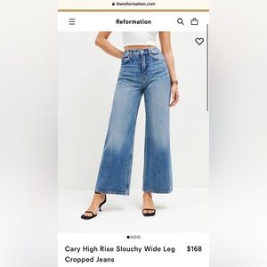 Reformation size 28 high rise Cary jeans!